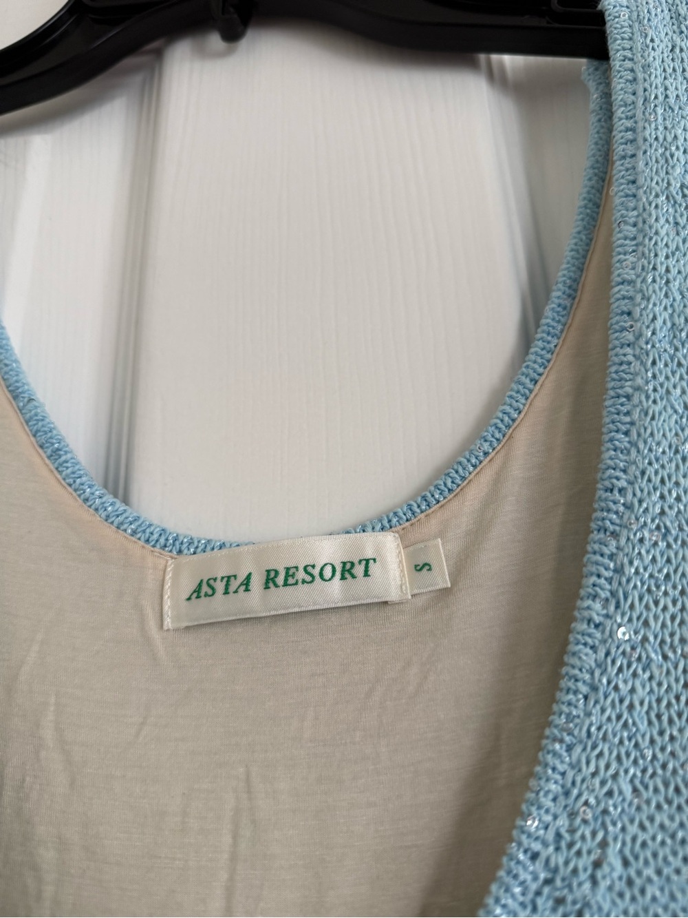 Asta Resort Ana Baia Blue Sequin Knit Maxi Dress - Picture 10 of 16